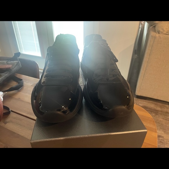 Black Patten leather Prada sneakers - Picture 2 of 5